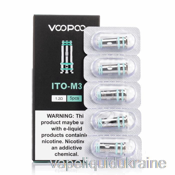 Vape Ukraine VOOPOO ITO Replacement Coils 1.2ohm ITO-M3 Mesh Coils